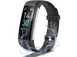 Monitor Fitness Tracker Sono Arterial Press Fc Pedômetro Calorias Smart Watch Ip68 Preto Bestvite