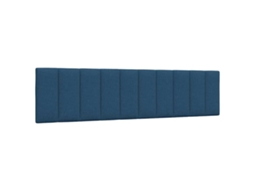 Vidaxl Almofadão De Cabeceira Hanko 200 Cm Tecido Azul