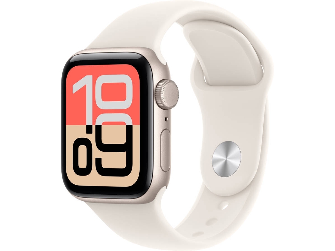 APPLE Watch SE 3 GPS 40 mm Luz das Estrelas Alumínio com Bracelete Desportiva Luz das Estrelas (Outlet Caixa Aberta - Tamanho S/M)