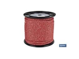 Carrete driza náutica 14 mm 100 m rojo