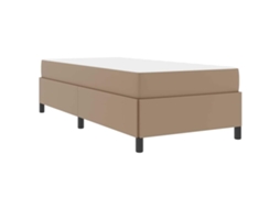 Conjunto 1 Estrutura Da Cama Vidaxl Castanho Tecido (90 X 200 Cm)