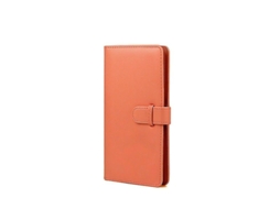 Álbum de Fotos Retrô em Pu com 80 Bolsos, Compatível com Filme Instax Square para Câmeras Fujifilm Sq1, Sq6, Sq20, Sq10 e Sp3. Cor Laranja BRILVIBERA