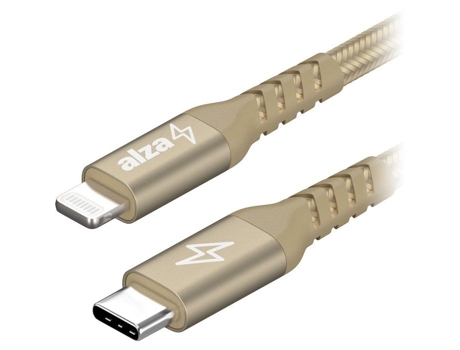 Alucore USB C para Lightning Mfi 3m Gold Alzapower