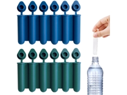 Conjunto Com 2 Formas De Gelo Tampas À Prova Vazamentos(azul E Verde)