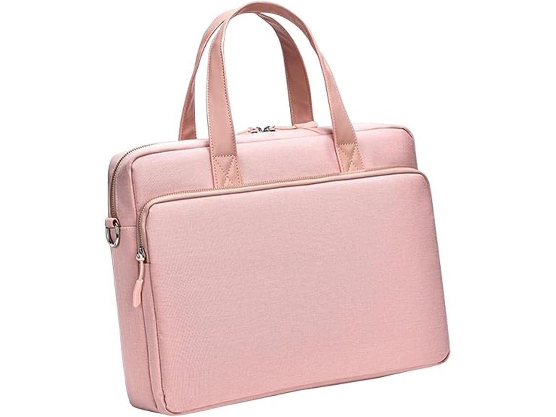 Bolsa Para Laptop 15,6 16,1 Polegadas, Capa Para Laptop Com Alça De Ombro, Pasta Para Computador, Rosa Brilvibera