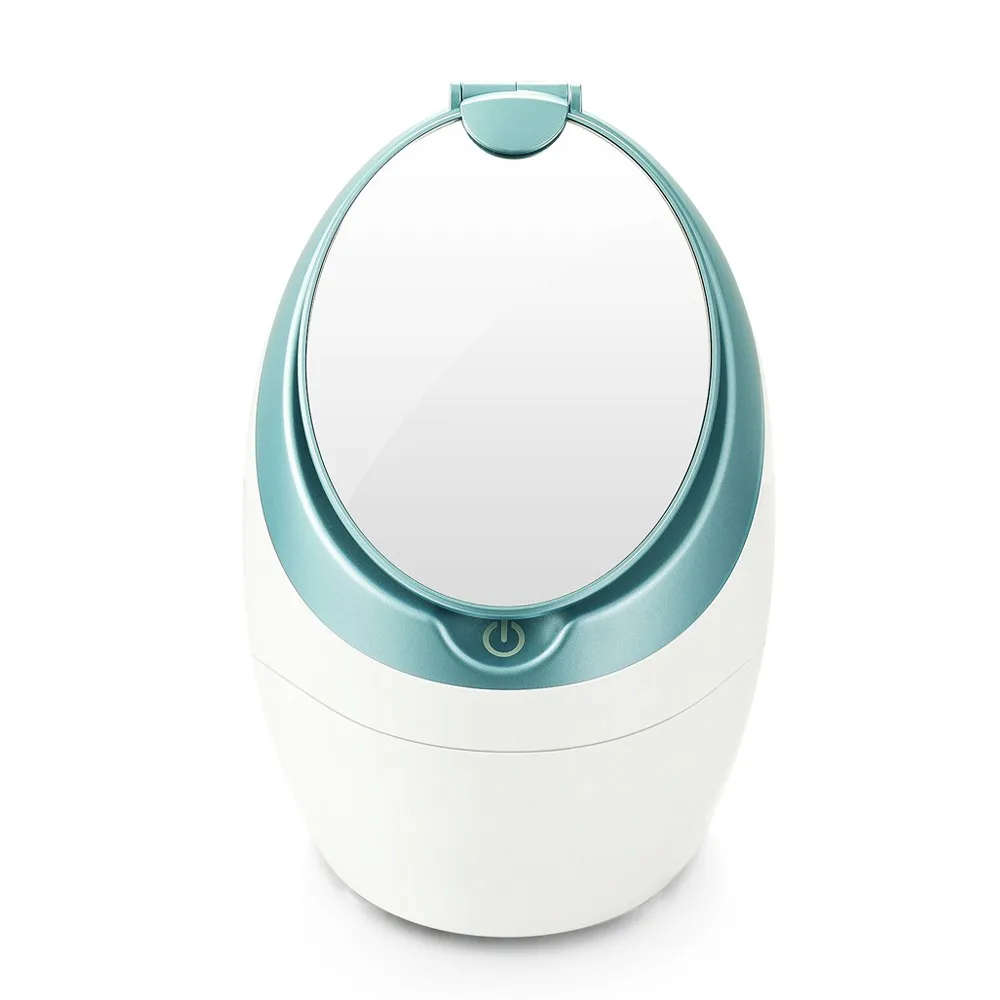(verde) Vaporizador facial para hidratação profunda e tratamento facial quente