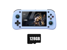Console de Videogame Portátil Retrô G28, 128 Gb, Tela Hd de 4,3 Polegadas, Azul. GOKOCO