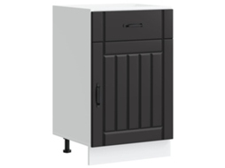 Kitchen Base Cabinet, Kitchen Base Cabinets Vidaxl Preto Madeira Processada (n/a)