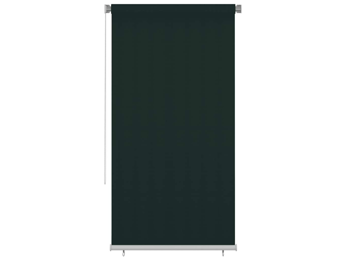 Vidaxl Estore De Rolo Para Exterior 125 (l) X 230 (a) Cm Verde-escuro Hdpe