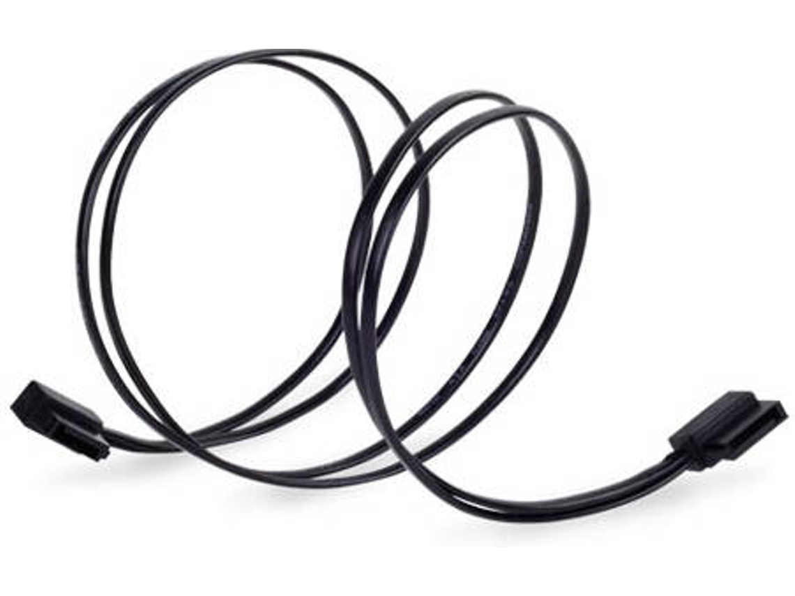 Cabo SATA SILVERSTONE (SATA - 50 cm - Preto)