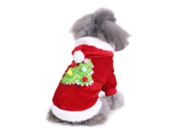 Traje de Roupas de Natal para Cães de Estimação Roupas de Cachorro para Cães e Gatos Pequenos e Médios