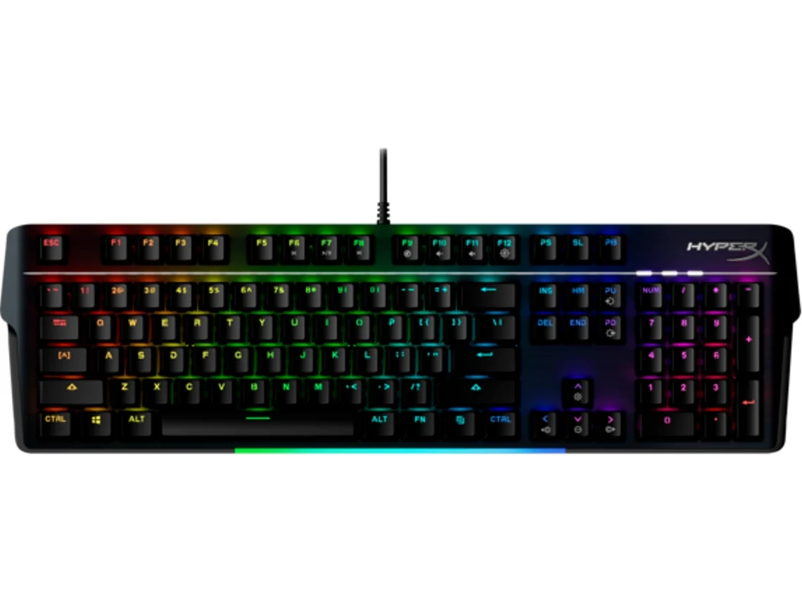 Teclado Gaming HYPERX Alloy MKW100 (Mecânico - Inglês - Preto)