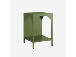 Mesa lateral industrial Sweeek Khaki, criado-mudo