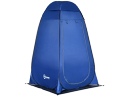 Barraca Chuveiro Retrátil 126x124x189cm, Banheiro/troca Roupa/bolsa, Azul Escura