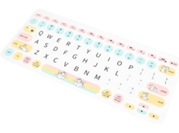 Protetor De Teclado À Prova Dágua Com Estampa De Arco Íris, Capa De Silicone Macia E Antiderrapante, Compatível Com Escritório E Casa. Gokoco