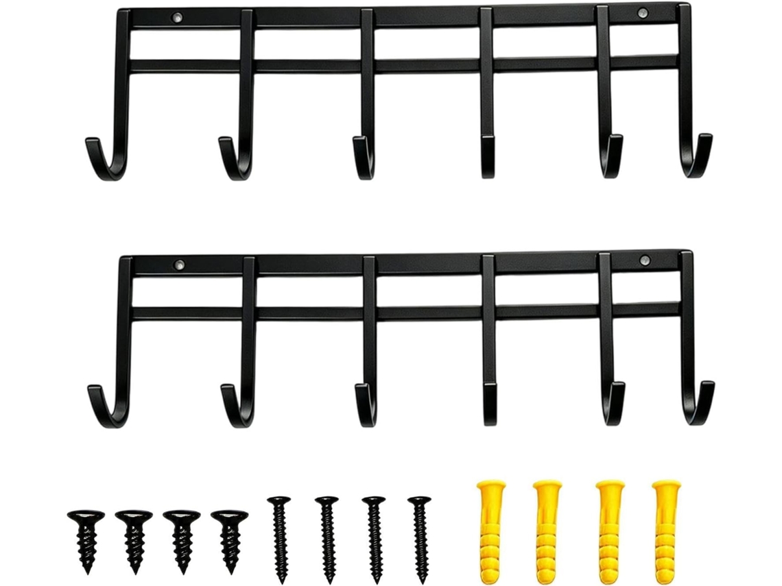 Conjunto De 2 Cabideiros De Parede Para Objetos, Para Casa, Compacto