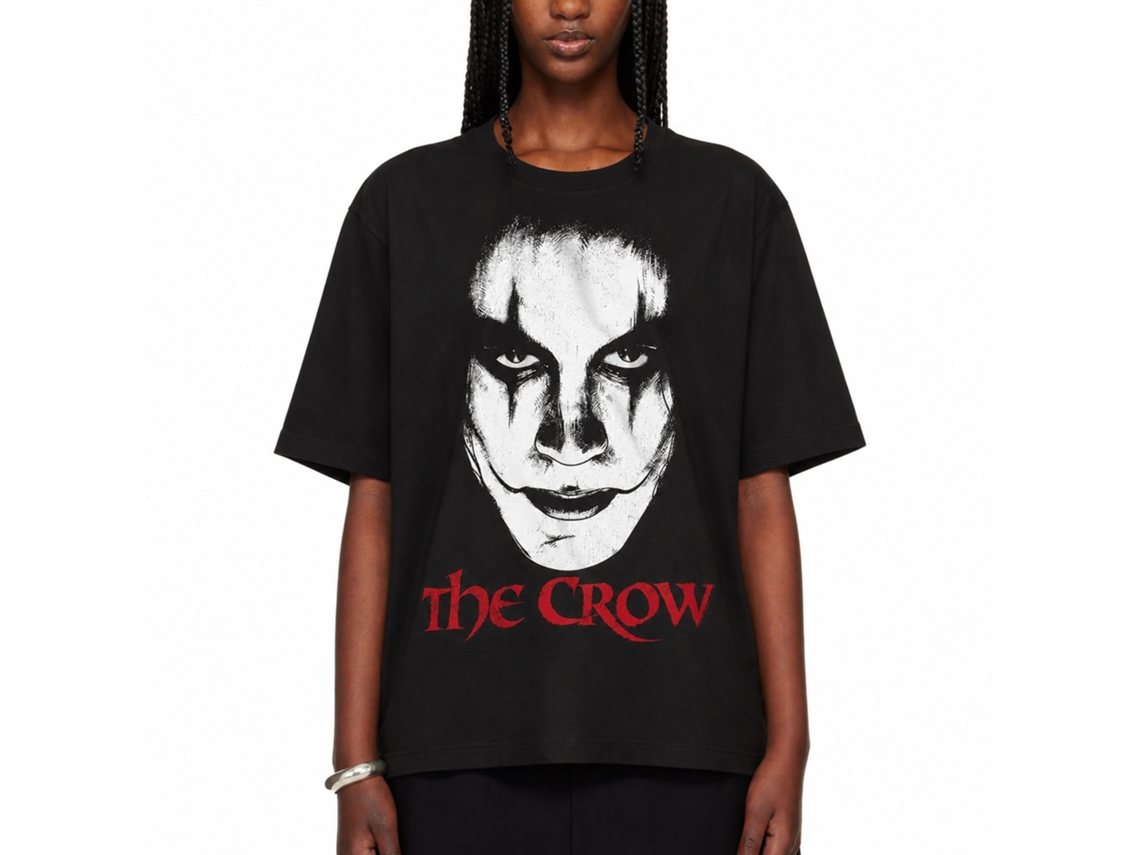 Rockinstone The Crow Movie Face Black Adult T-shirt Size:xxxl
