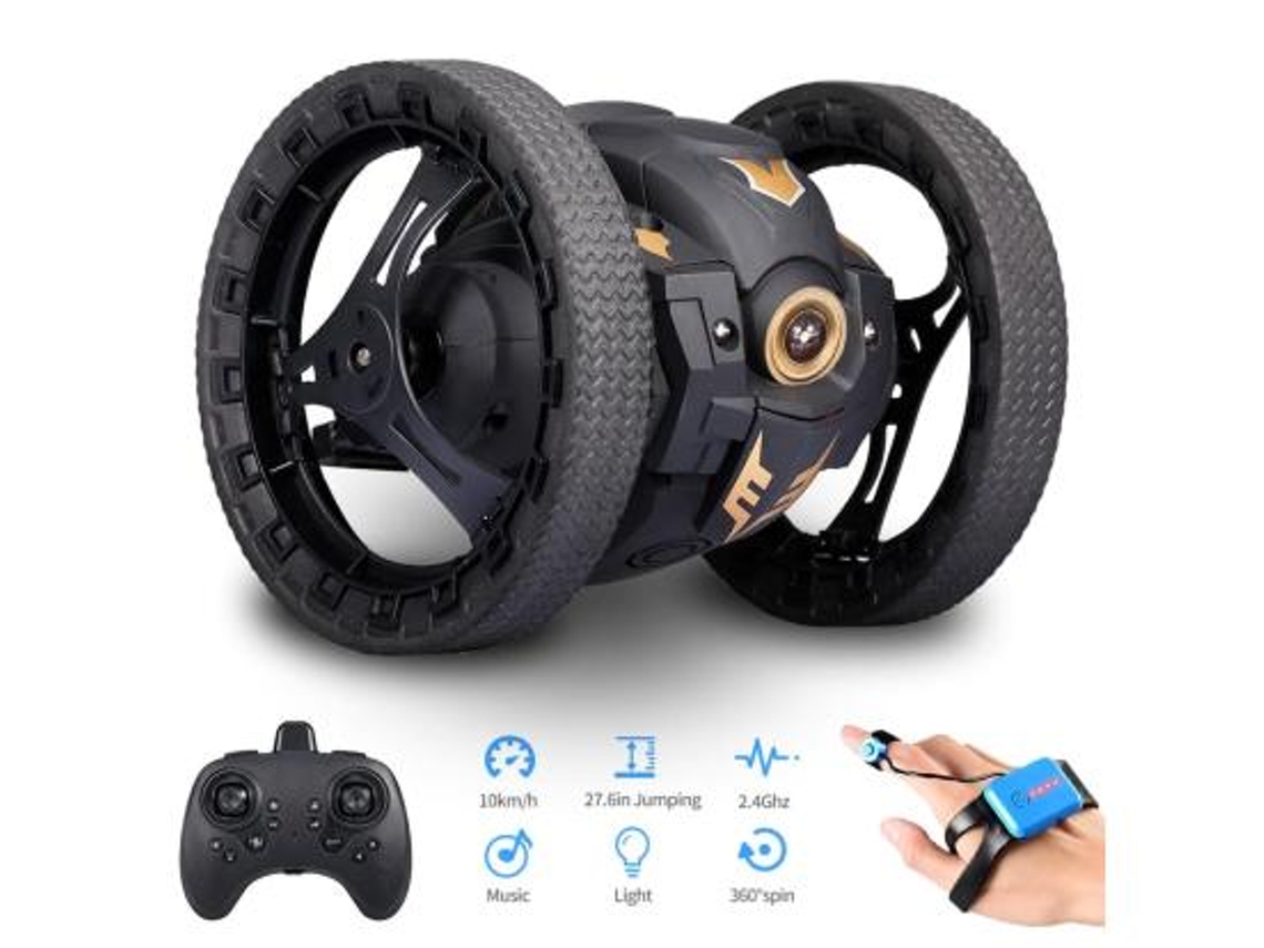 Carro De Brinquedo Com Câmera Torsional 360 Graus Controle Remoto Duplo Lente Esc Vídeo