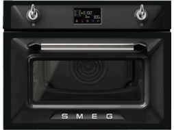Forno Micro-ondas SMEG SO4902M1N (40 L - 59.7 cm - Hidrolítico - Preto)