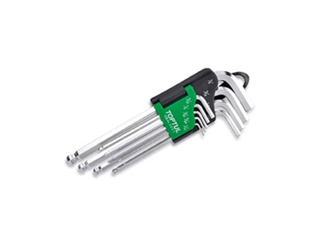 Pack TOPTUL Chave Sextavada Macho SAE GBAL0901 9Peças
