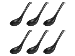 Colheres De Sopa Japonesas De Melamina, 6 Peças, Estilo Criativo, Para Arroz, Cozinha E Atividades Ao Ar Livre