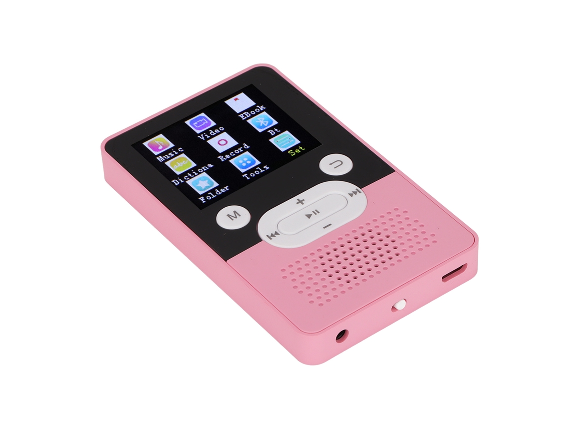 Leitor Mp3/mp4 Bluetooth Yizhood T9 1.8inch Qualidade De Som Hd 8gb (rosa