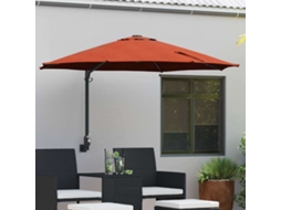 Vidaxl Guarda-sol De Jardim 248 X 248 X 148 Cm Poliéster E Aço