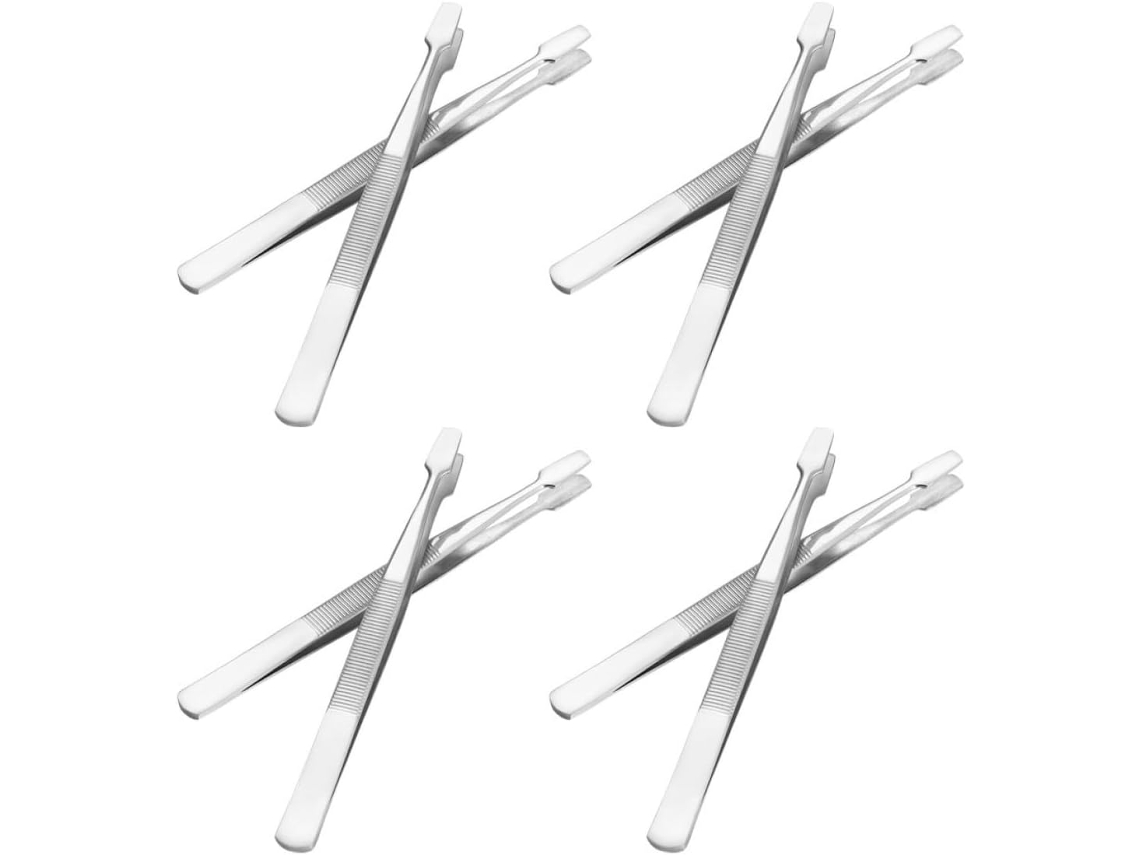 Pinças Ciieeo Para Colecionadores E Artesanato, Antiderrapantes, Para Selos, Conjunto De 8 Peças Em Aço Inoxidável