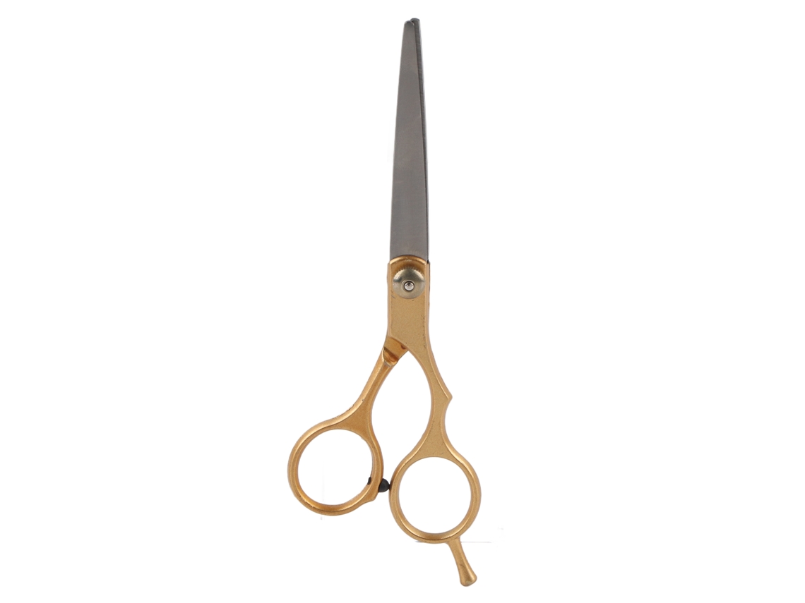 Tesoura De Corte De Cabelo Profissional De Aço Inoxidável Com Design Balanceado Para Salão E Casa Dourado