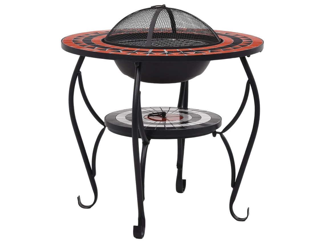 Fire Pit Table, Fire Pit Tables Vidaxl Marrom Cerâmica (n/a)