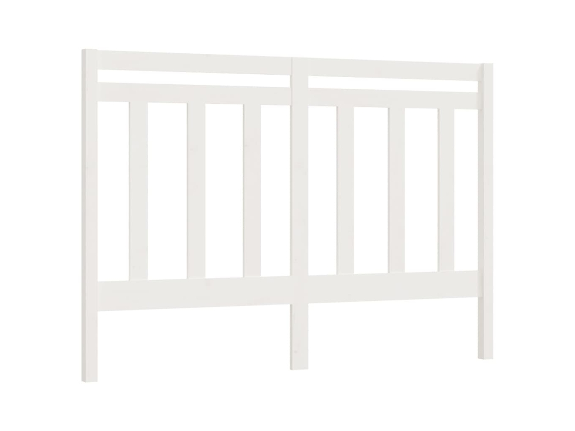 Cabeceira de Cama 156x4x100 Cm Pinho Maciço Branco MAISON EXCLUSIVE