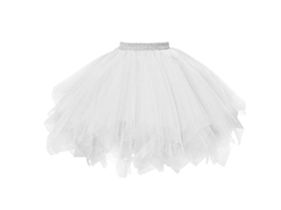2026 falda Corta de Gasas Plisada de Alta Calidad para Mujer Talla Única Bailarina Casual Moda Tamanho Único Blanco