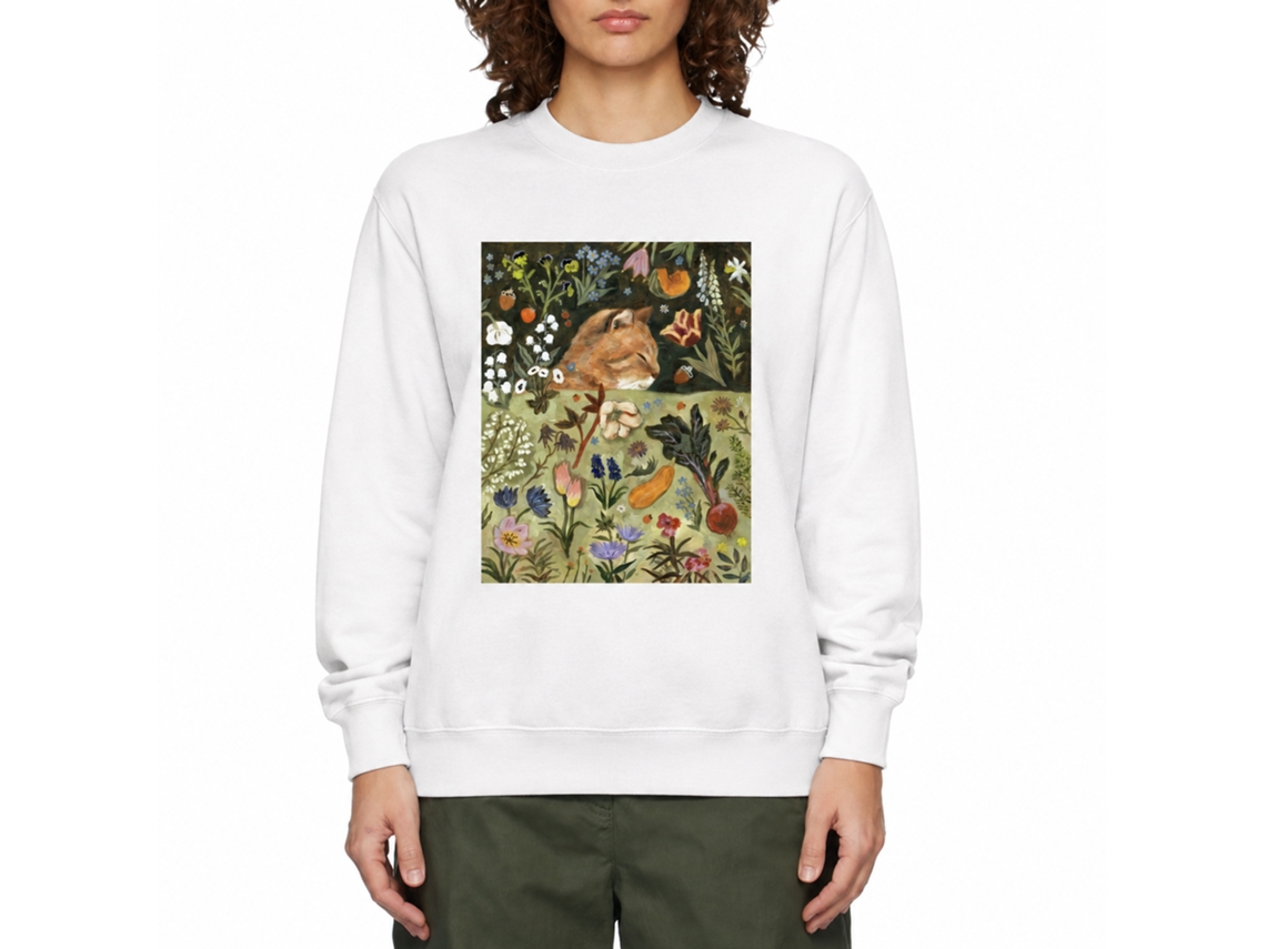 Rockinstone Spring Garden Sweatshirt Unique Designer Style