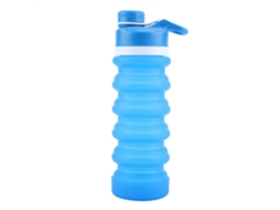 KOFIHETY Garrafa De Água Dobrável Em Silicone Copos Portáteis Para Esportes Tour Corrida Acampamento Azul Celeste