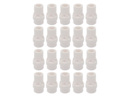 20 Peças Difusor De Gás Cerâmico Anel Espiral Para Tocha De Soldagem Cortadora Binzel 36kd