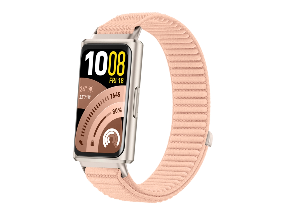 Nylon Trançado Para Huawei Band 11/11 Pro,respirável, Fecho Rápido, Ajustável Rosa Claro Hexinyigjly