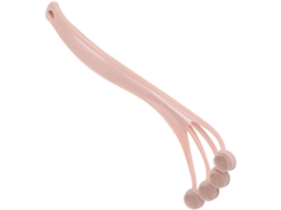 Escova De Banho Ukcoco Com Cabo Longo Plástico Rosa, Fácil De Segurar Para Limpeza Da Pele No Banho