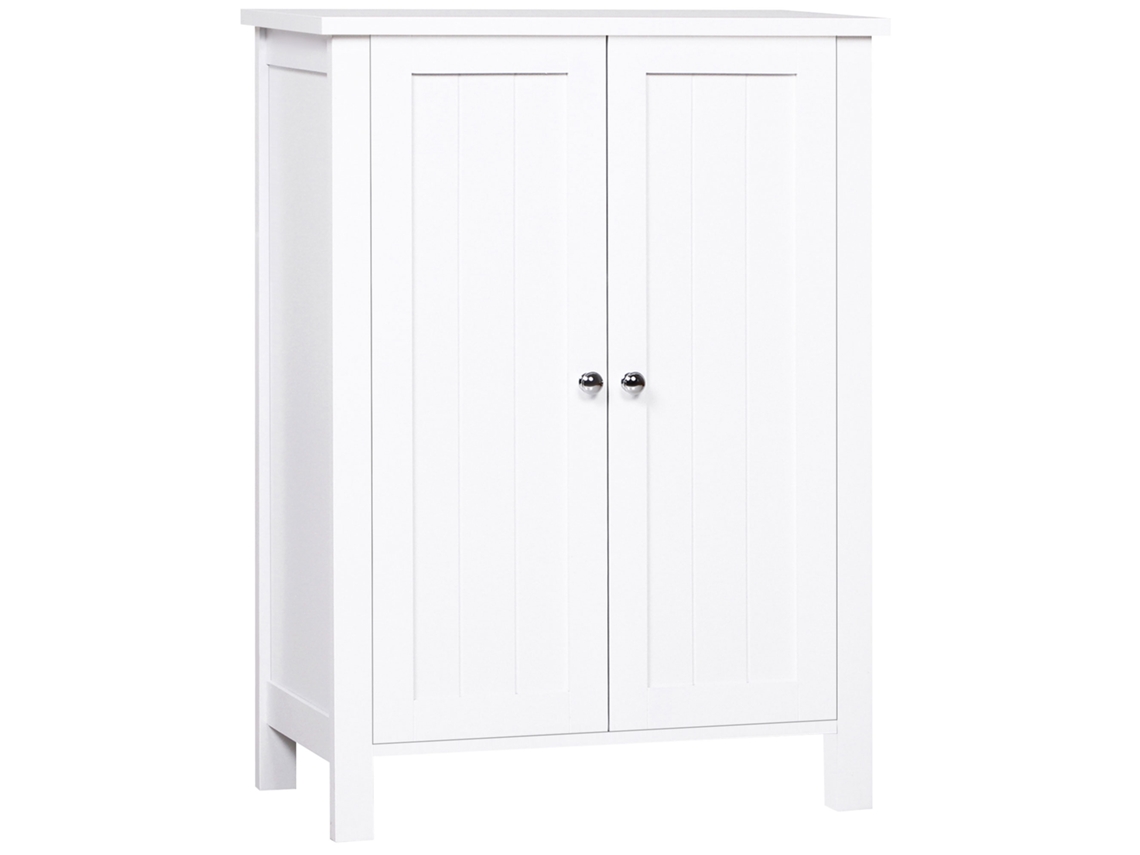 Móvel Multifuncional Com Armário E Prateleiras, 60x30x80cm, Ideal Para Espaços Pequenos.