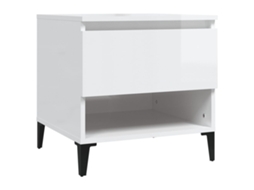Side Table, Side Tables Vidaxl Branco Madeira Processada (n/a)