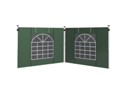 Gazebo Hexagonal com Cortinas Tela, Estrutura Metálica, 3,94x3,412x2,5 m Azul SINI TECH STORE
