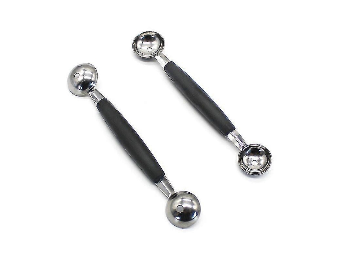 Cortador De Bolas Semiesférico Para Frutas E Vegetais Everley891 (2 Peças, Preto)