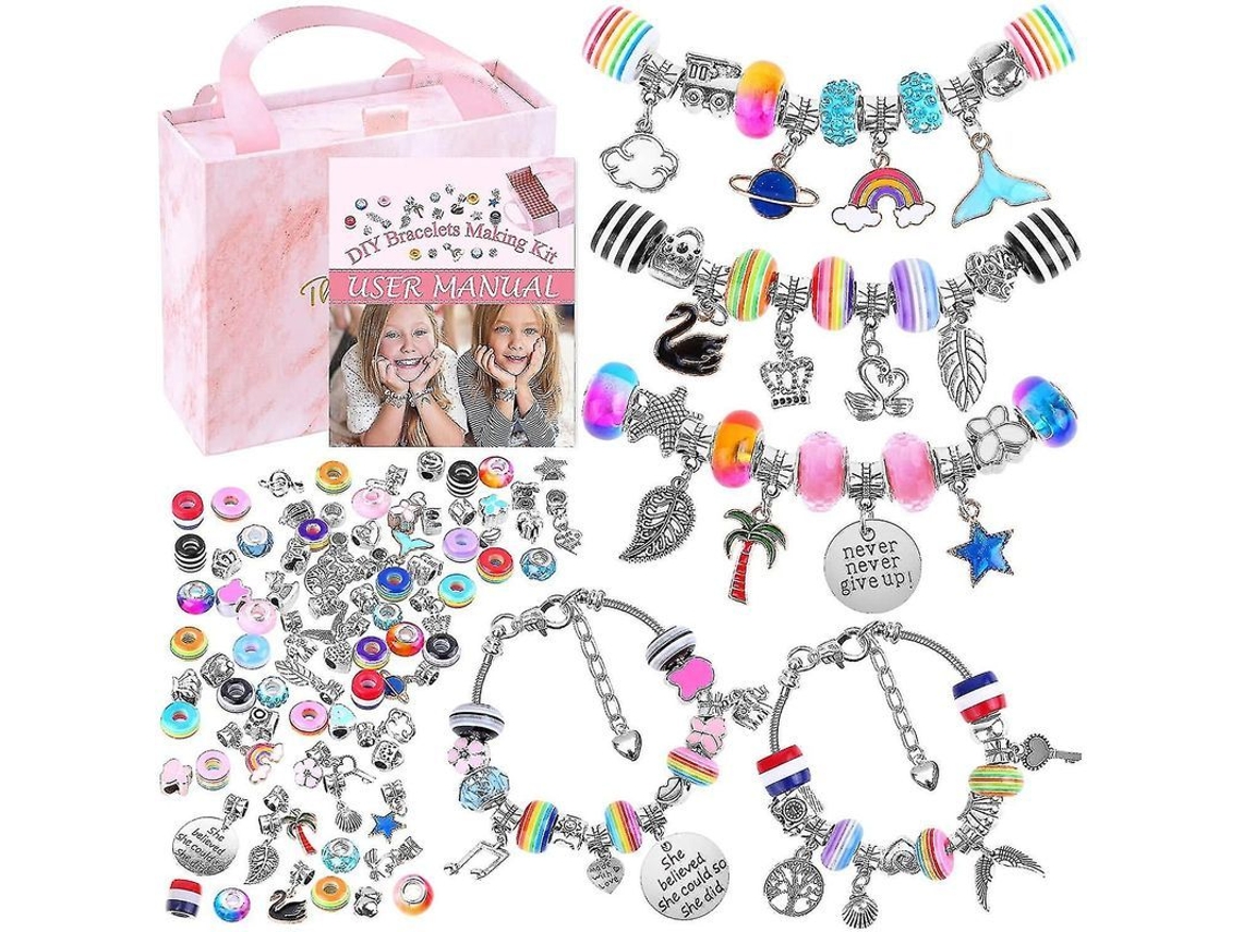 Kit de pulseiras YURU, 85 peças, com pingentes e contas, presente para meninas e adolescentes