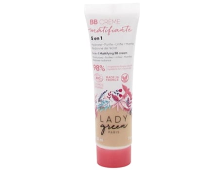 Creme Bb Bio Matificante 5 em 1 30 Ml Tonalidade: Muito Leve LADY GREEN