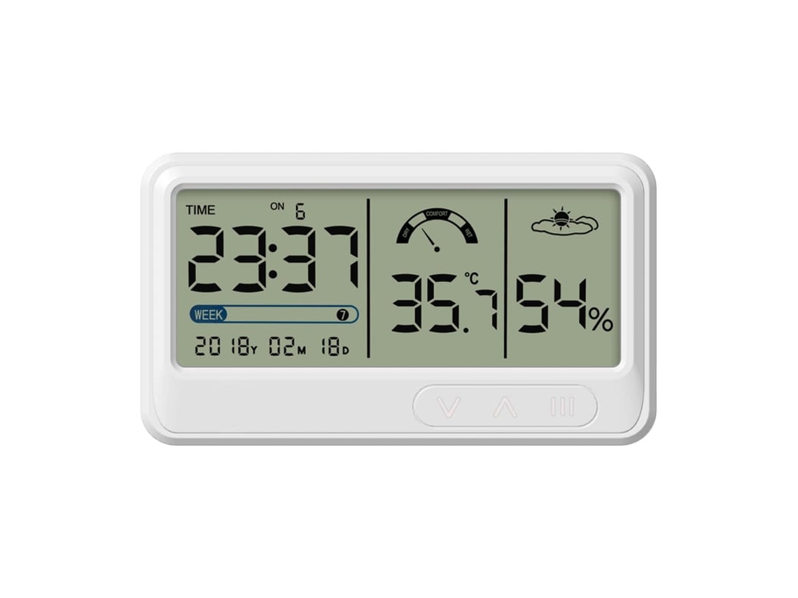2026-higrómetro Digital, Termômetro E Umidade Eletrônico Interno Com Alarme E Tela Lcd