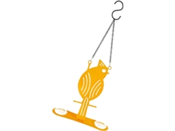 Comedouro Suspenso Em Formato De Oriole - Decoração Para Jardim Externo - Acessórios De Jardim Com Comedouros