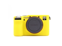 Capa Silicone HEXINYIGJLY para Sony A7c Ii/alpha 7c Ii/a7cm2/a7c2macia Leve, Antirriscos Amarelo