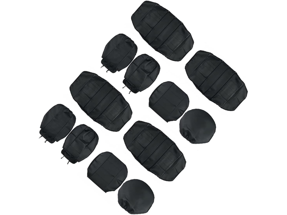 Conjunto De 11 Peças Capas Protetoras Para Bancos Carro,tapetes Protetores Acessório Interno,