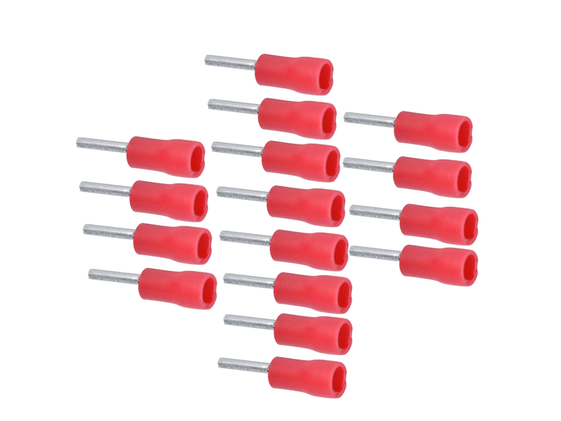 Conector De Crimpagem Redondo Isolado Laxiscreed Para Fios Awg 22-16, Pack Com 100 Unidades