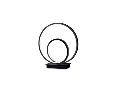Lâmpada De Mesa Swirl Modelo Swirl Led Integrada Cor Preta 3000k