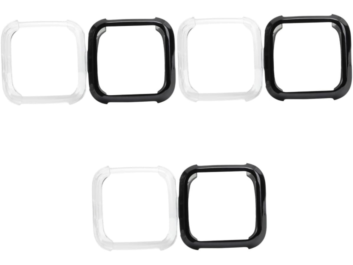 Conjunto De 6 Capas Protetoras Cromadas Para Smartwatch, À Prova
